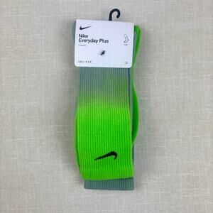 🐢 Nike Unisex Everyday Plus Cushioned Crew Socks "Ombre Green"